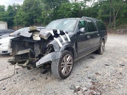 Ford Expedition salvage cars for sale: 2017 Ford Expedition EL Platinum