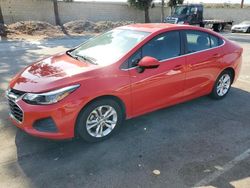 Salvage cars for sale from Copart Rancho Cucamonga, CA: 2019 Chevrolet Cruze LT