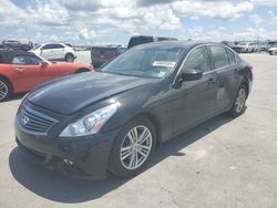 Salvage cars for sale from Copart New Orleans, LA: 2012 Infiniti G37 Base