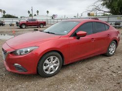 Salvage cars for sale from Copart Mercedes, TX: 2016 Mazda 3 Sport