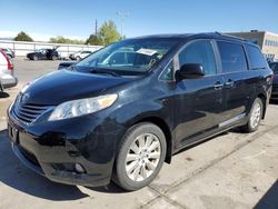 Salvage cars for sale from Copart Littleton, CO: 2015 Toyota Sienna XLE
