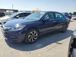 Vehiculos salvage en venta de Copart Grand Prairie, TX: 2016 Honda Accord EXL