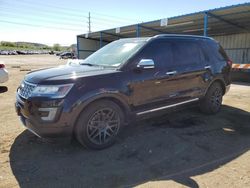 Salvage cars for sale from Copart Colorado Springs, CO: 2016 Ford Explorer Platinum