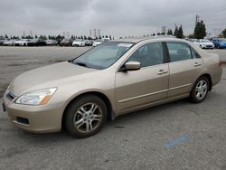Salvage cars for sale from Copart Rancho Cucamonga, CA: 2007 Honda Accord EX