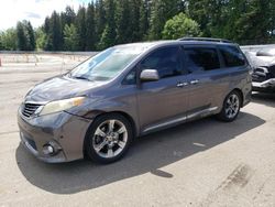 Toyota salvage cars for sale: 2013 Toyota Sienna Sport