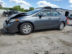 Honda salvage cars for sale: 2012 Honda Civic LX