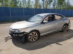 Honda Accord LX salvage cars for sale: 2016 Honda Accord LX