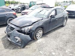 Salvage cars for sale from Copart Montreal Est, QC: 2015 Mazda 3 Touring
