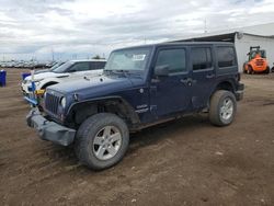 Jeep salvage cars for sale: 2013 Jeep Wrangler Unlimited Sport