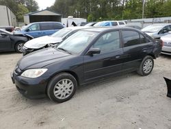 Honda Civic salvage cars for sale: 2005 Honda Civic LX