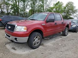 Salvage cars for sale from Copart Cicero, IN: 2007 Ford F150 Supercrew