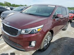 KIA Sedona ex salvage cars for sale: 2015 KIA Sedona EX