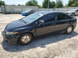 Salvage cars for sale from Copart Midway, FL: 2009 Honda Civic Hybrid
