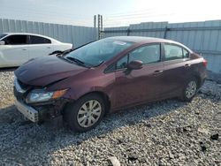 Honda Vehiculos salvage en venta: 2012 Honda Civic LX