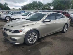 Vehiculos salvage en venta de Copart Moraine, OH: 2016 Chevrolet Malibu LT