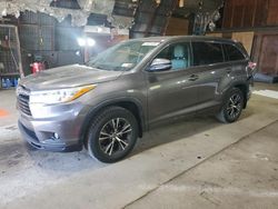 2016 Toyota Highlander XLE en venta en Albany, NY