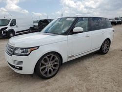 Land Rover salvage cars for sale: 2015 Land Rover Range Rover HSE