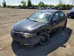 Salvage cars for sale from Copart Montreal Est, QC: 2007 Mazda 3 S