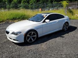 Salvage cars for sale from Copart Finksburg, MD: 2009 BMW 650 I