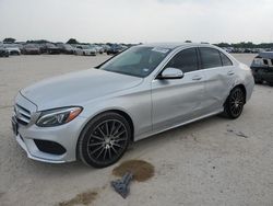Salvage cars for sale from Copart San Antonio, TX: 2015 Mercedes-Benz C 300 4matic