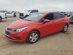 Salvage cars for sale from Copart Amarillo, TX: 2016 Chevrolet Cruze LS