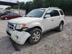 Salvage cars for sale from Copart Hueytown, AL: 2012 Ford Escape Limited