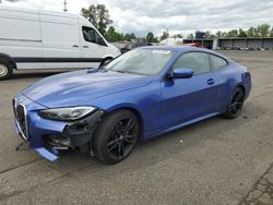 BMW 4 Series salvage cars for sale: 2021 BMW 430XI