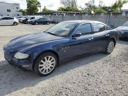 Maserati salvage cars for sale: 2005 Maserati Quattroporte M139