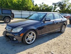 Salvage cars for sale from Copart Hampton, VA: 2009 Mercedes-Benz C 350