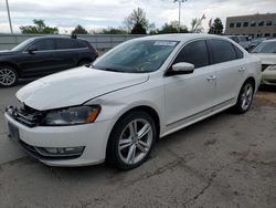 Volkswagen Vehiculos salvage en venta: 2013 Volkswagen Passat SEL