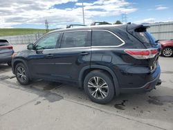 Salvage cars for sale from Copart Littleton, CO: 2016 Toyota Highlander XLE