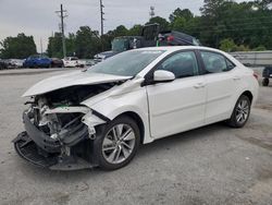 2015 Toyota Corolla ECO en venta en Savannah, GA