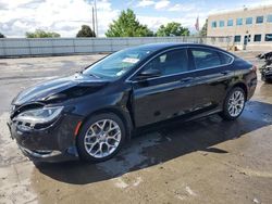 Salvage cars for sale from Copart Littleton, CO: 2015 Chrysler 200 C