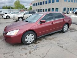 Honda Accord LX salvage cars for sale: 2005 Honda Accord LX