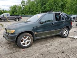 BMW x5 3.0i salvage cars for sale: 2001 BMW X5 3.0I