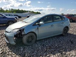 Salvage cars for sale from Copart Windham, ME: 2014 Toyota Prius