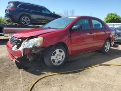 Salvage cars for sale from Copart Bowmanville, ON: 2005 Toyota Corolla CE