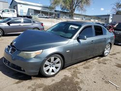 Salvage cars for sale from Copart Albuquerque, NM: 2007 BMW 530 I