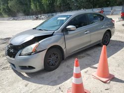 Salvage cars for sale from Copart Ocala, FL: 2013 Nissan Sentra S