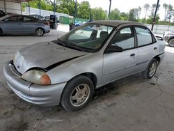 Salvage cars for sale from Copart Cartersville, GA: 2001 Chevrolet Metro LSI