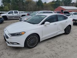 2018 Ford Fusion TITANIUM/PLATINUM en venta en Mendon, MA