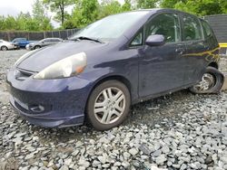 Honda fit salvage cars for sale: 2008 Honda FIT Sport