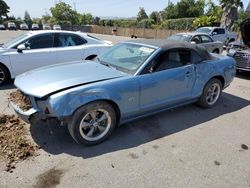 Salvage cars for sale from Copart San Martin, CA: 2005 Ford Mustang GT