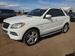 Mercedes-Benz M-Class salvage cars for sale: 2012 Mercedes-Benz ML 350 4matic