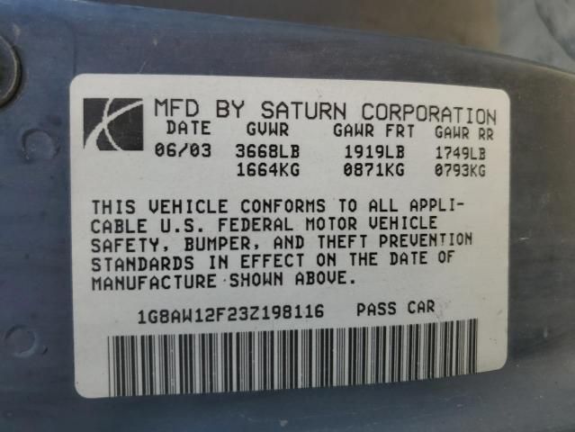 2003 Saturn Ion Level 3