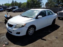 Toyota Corolla salvage cars for sale: 2009 Toyota Corolla Base