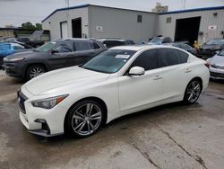 Salvage cars for sale from Copart New Orleans, LA: 2021 Infiniti Q50 Sensory