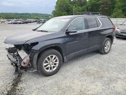 Salvage cars for sale from Copart Concord, NC: 2021 Chevrolet Traverse LT