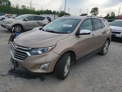 Chevrolet salvage cars for sale: 2018 Chevrolet Equinox Premier