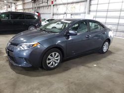 Toyota salvage cars for sale: 2016 Toyota Corolla L